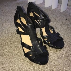 Black short heels